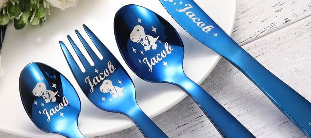 Make Mealtime An Adventure With Personalised Children's Cutlery Set - United Bracelets