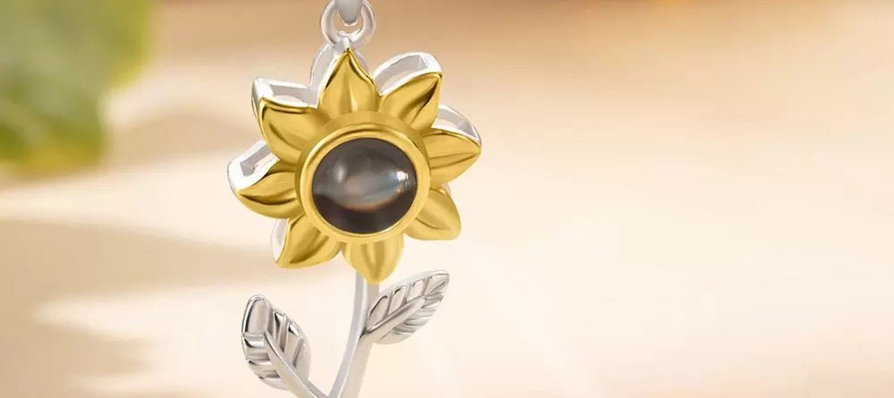 Show Your Devotion with the Sunflower Projection Necklace - United Bracelets