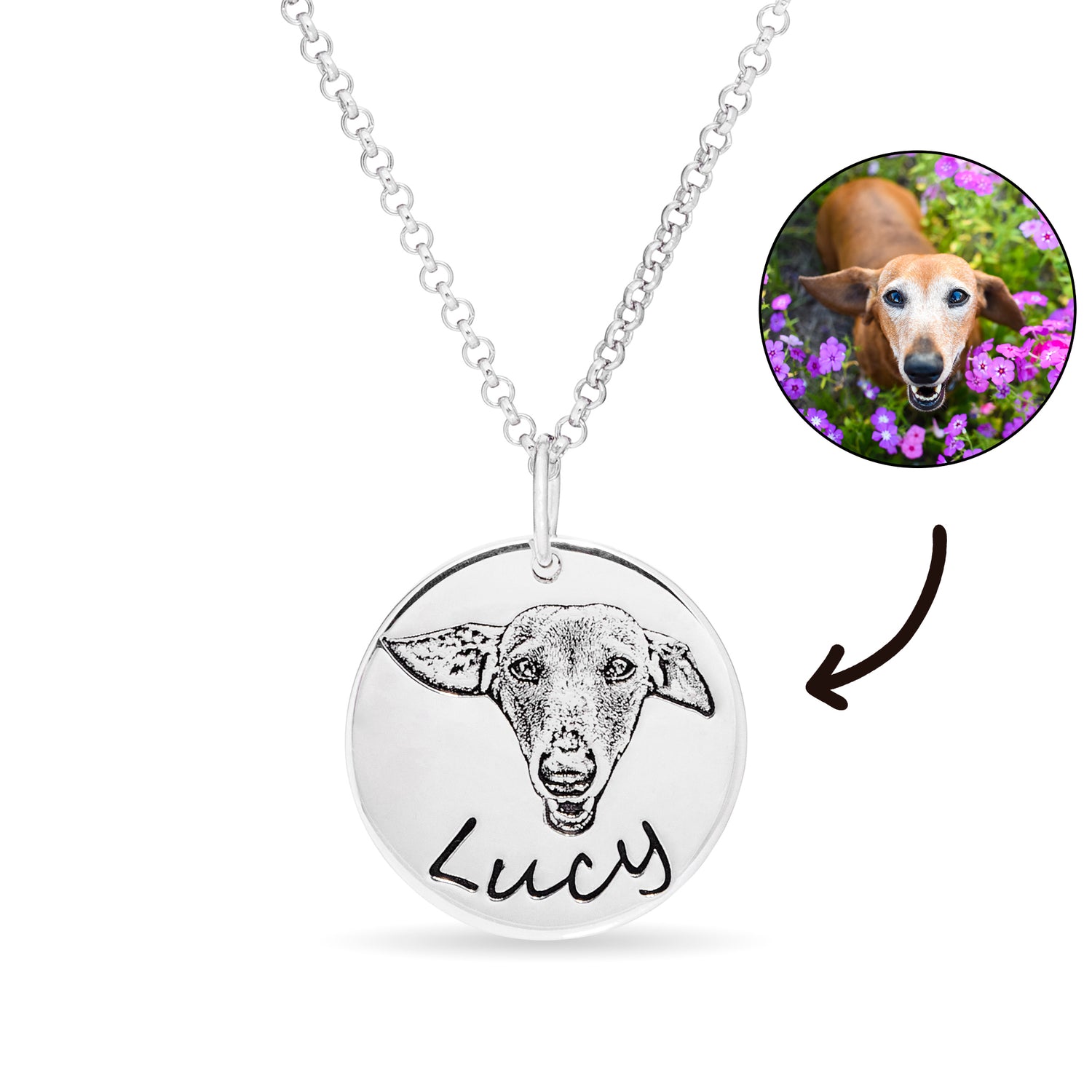 Personalised Pet Disc Necklace