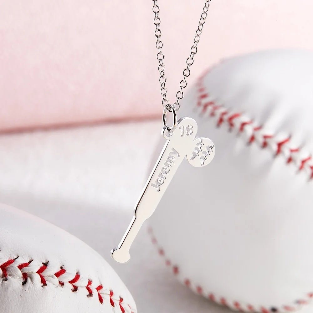 Baseball Bat Name Necklace - United Bracelets