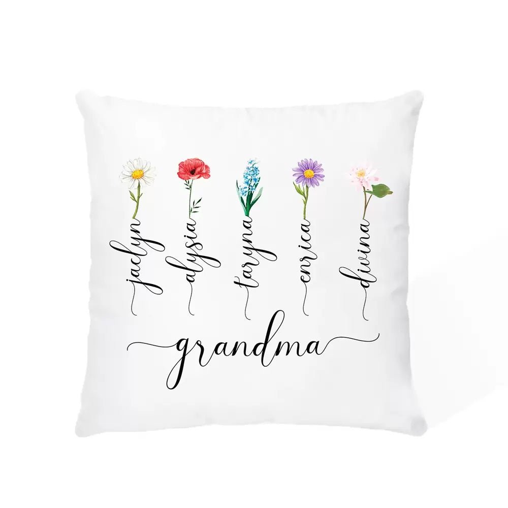 Birth Flower Cushion - United Bracelets