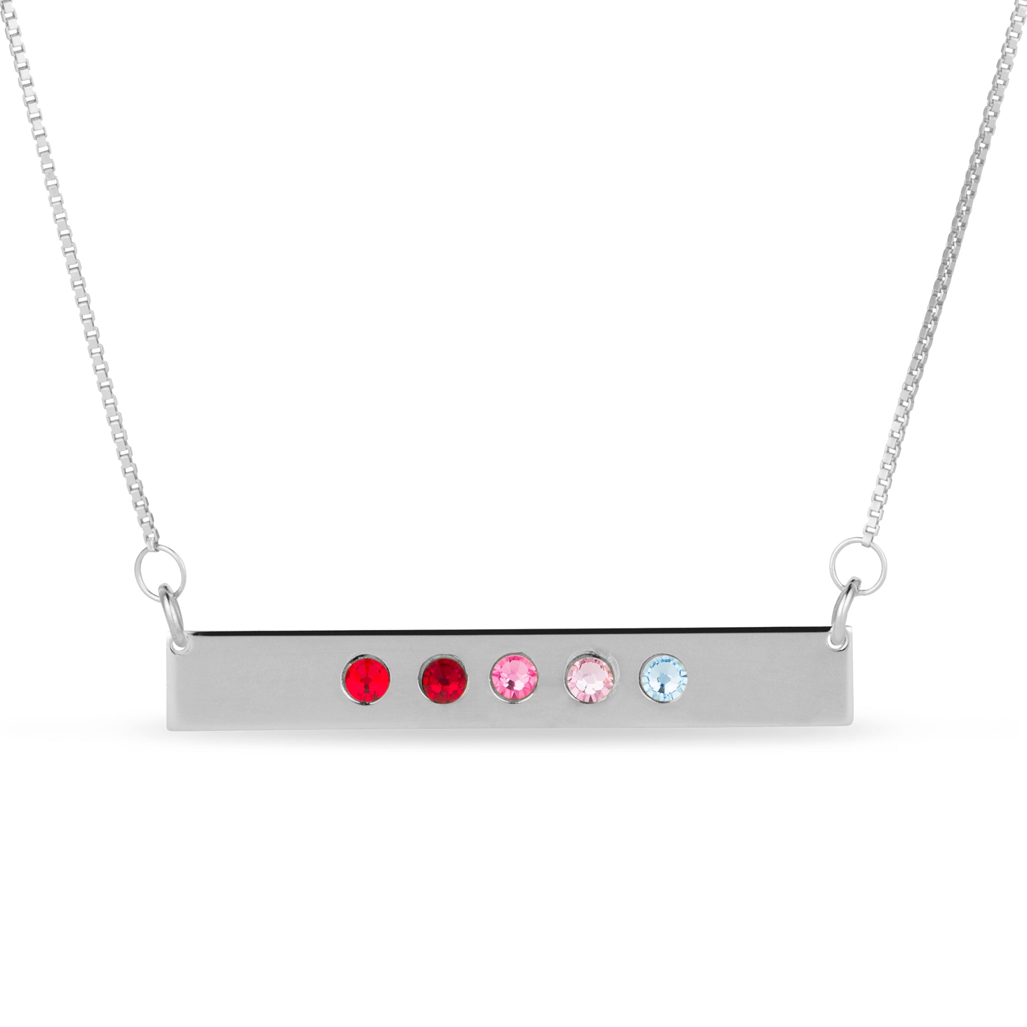 Birthstone Bar Necklace - United Bracelets