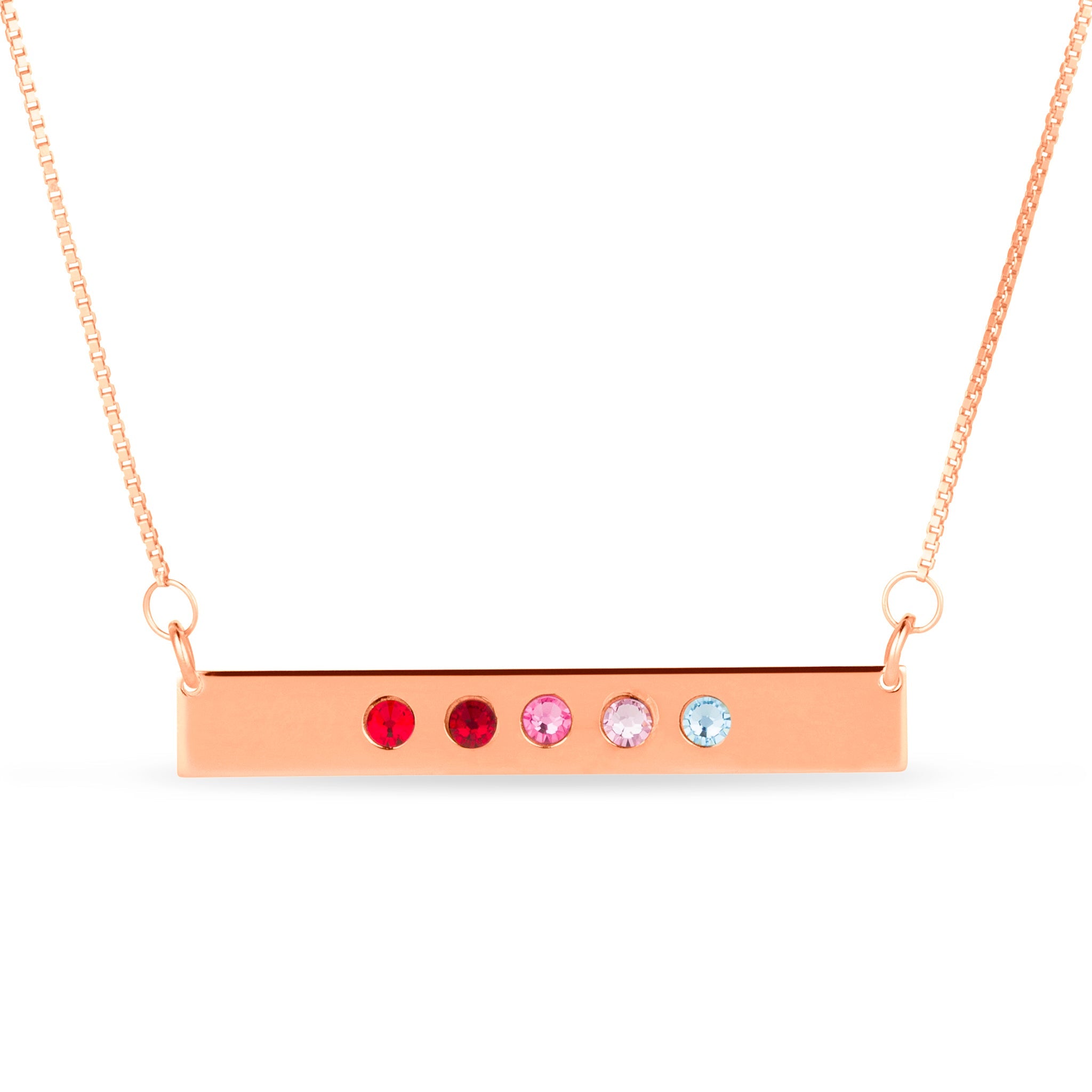 Birthstone Bar Necklace - United Bracelets