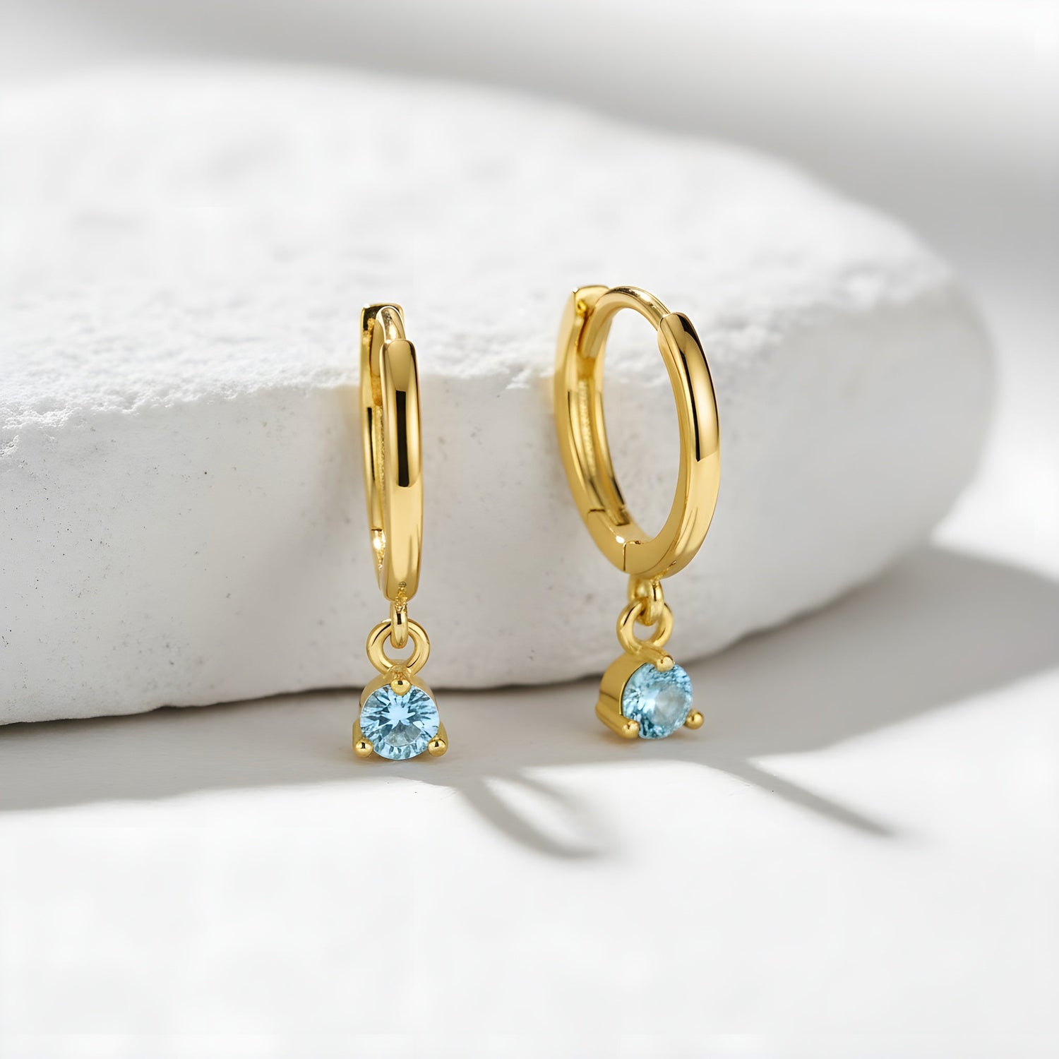 Birthstone Drop Huggies - United Bracelets