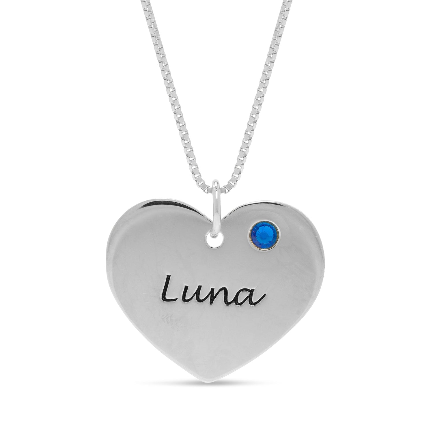 Birthstone Heart Pendant Necklace - United Bracelets