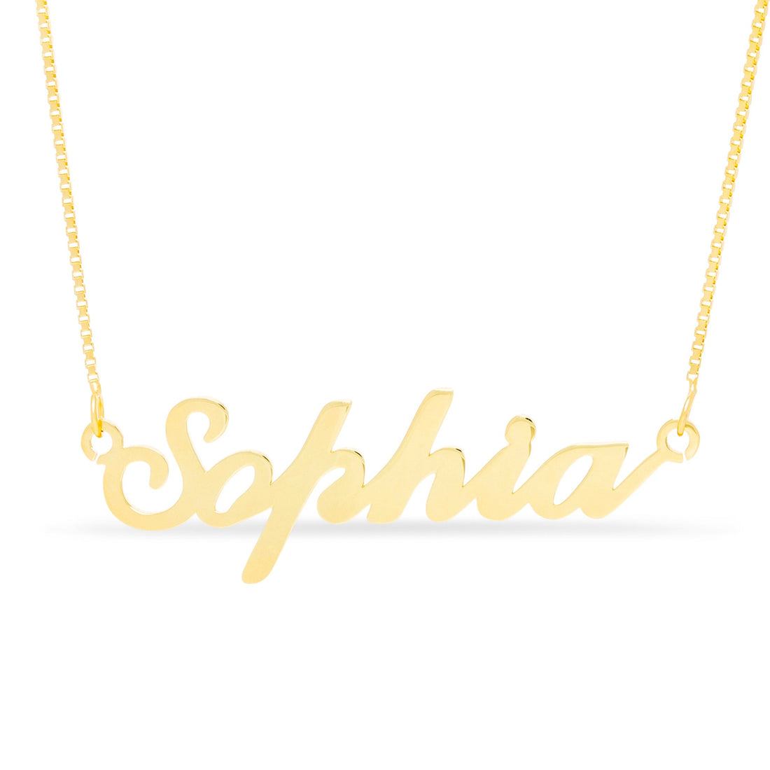 Carrie Style Name Necklace Box Chain - United Bracelets