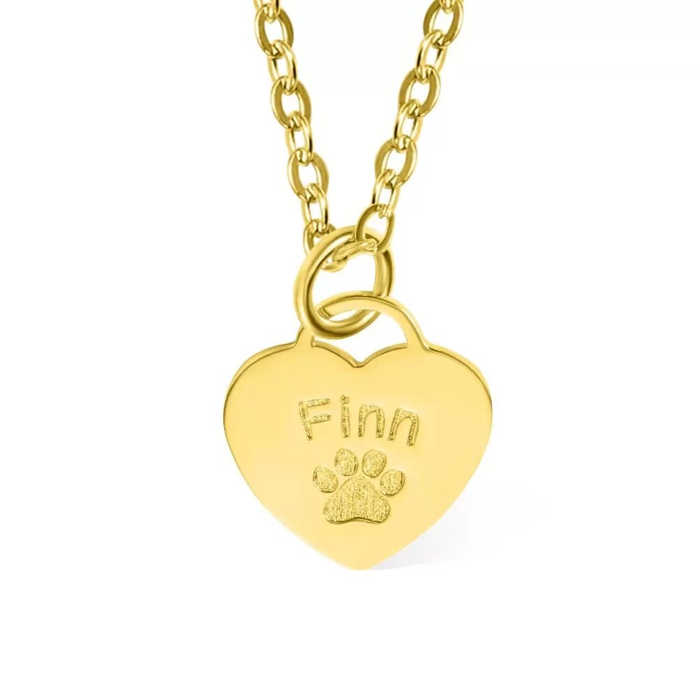 Custom Paw Print Necklace