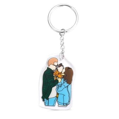 Custom Portrait Keychain - United Bracelets