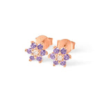 Dainty Birthstone Flower Studs - United Bracelets