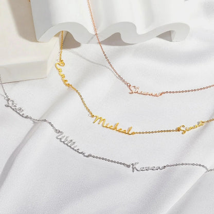 Dainty Multiple Name Necklace - United Bracelets