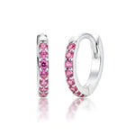 Dainty Pave Birthstone Huggies - United Bracelets