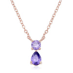 Double Drop Birthstone Necklace - United Bracelets