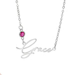 Elegant Birthstone Name Necklace - United Bracelets