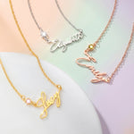 Elegant Birthstone Name Necklace - United Bracelets