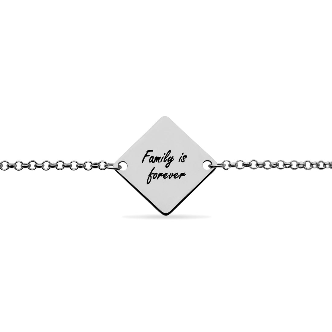 Engraved Crossed Paths Bracelet - United Bracelets