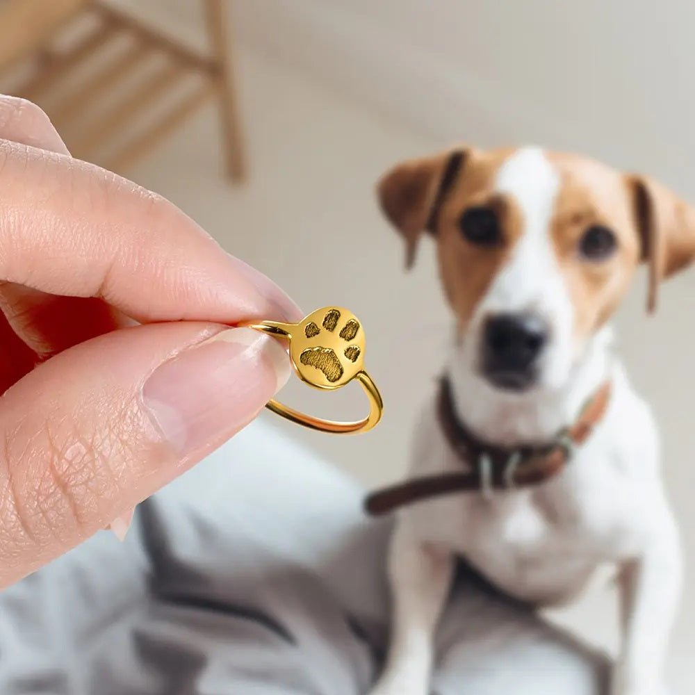 Engraved Paw Print Ring - United Bracelets