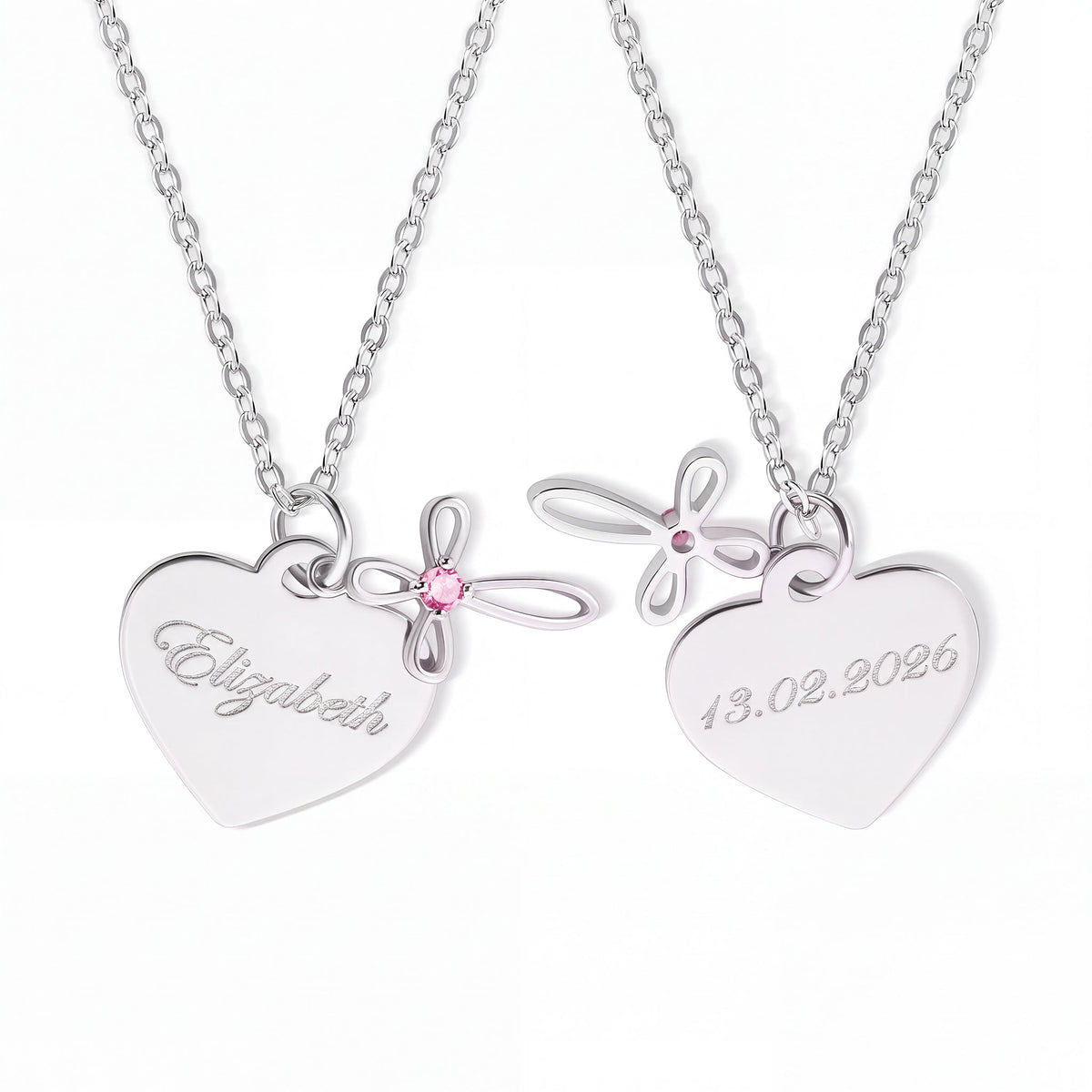 Faith & Heart Birthstone Necklace - United Bracelets