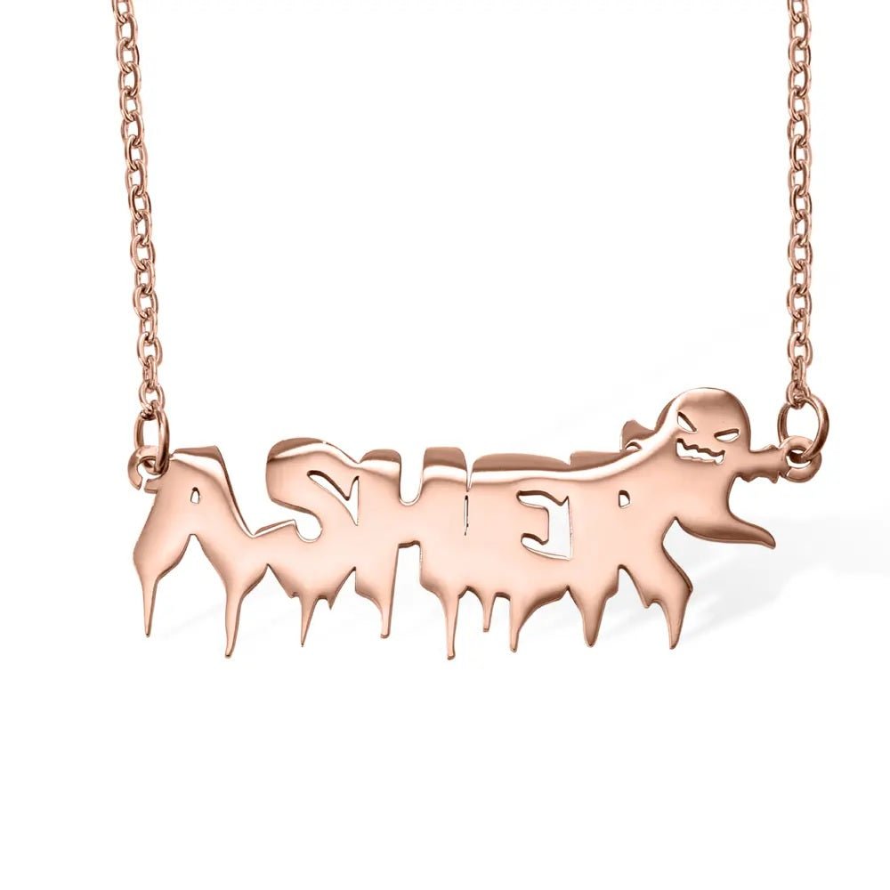 Halloween Style Name Necklace - United Bracelets