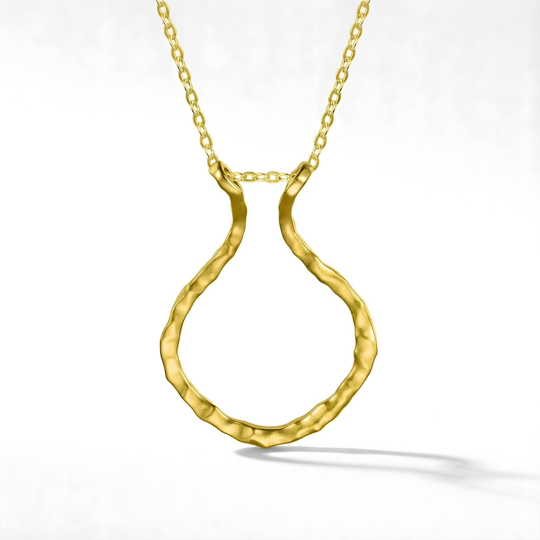 Hammered Ring Holder Necklace - United Bracelets
