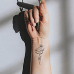 Intertwined Birth Flower Tattoo Digital Design - 3 Names - United Bracelets