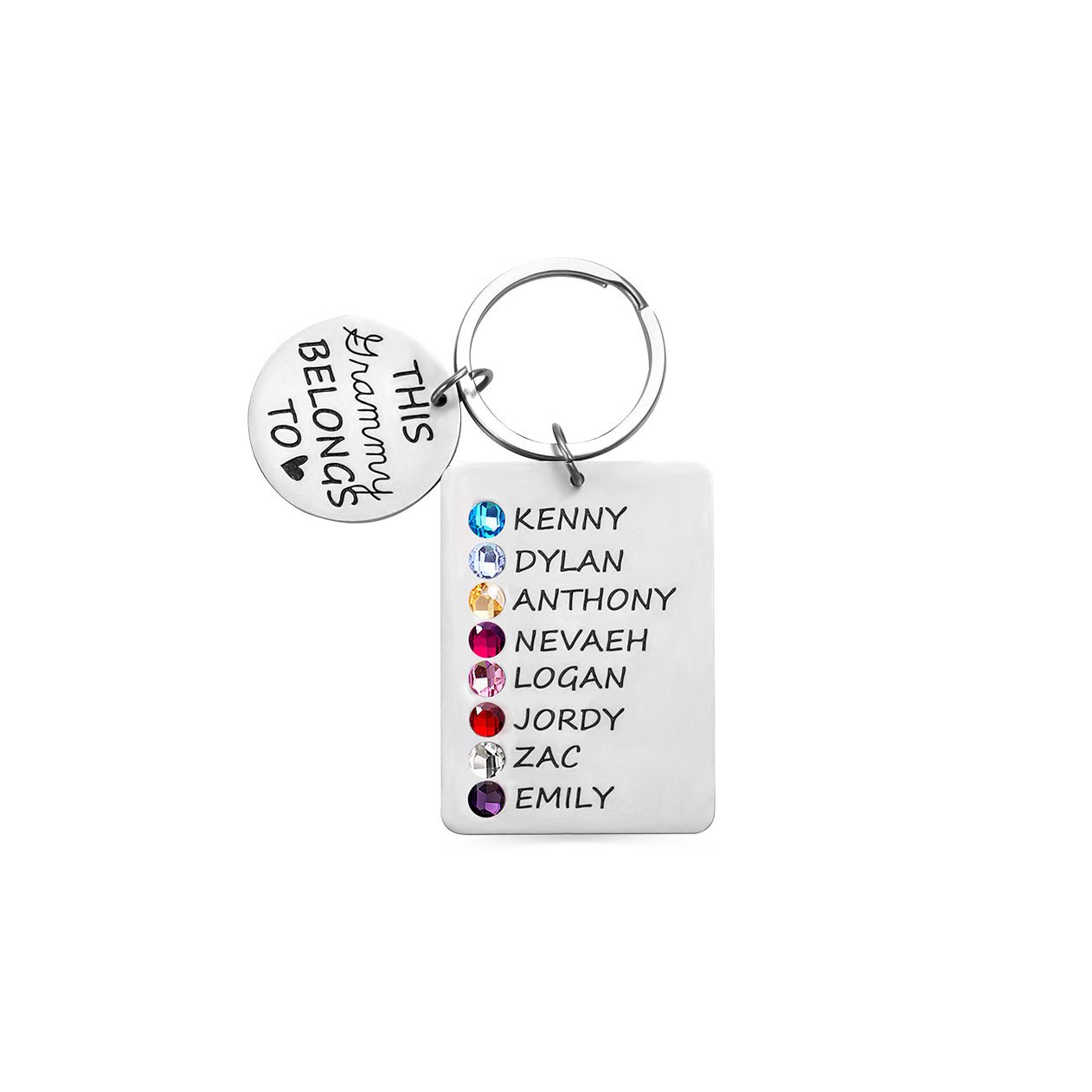 Kids Love Birthstone Keychain - United Bracelets