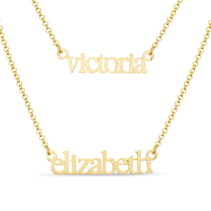 Layered Name Necklace - United Bracelets