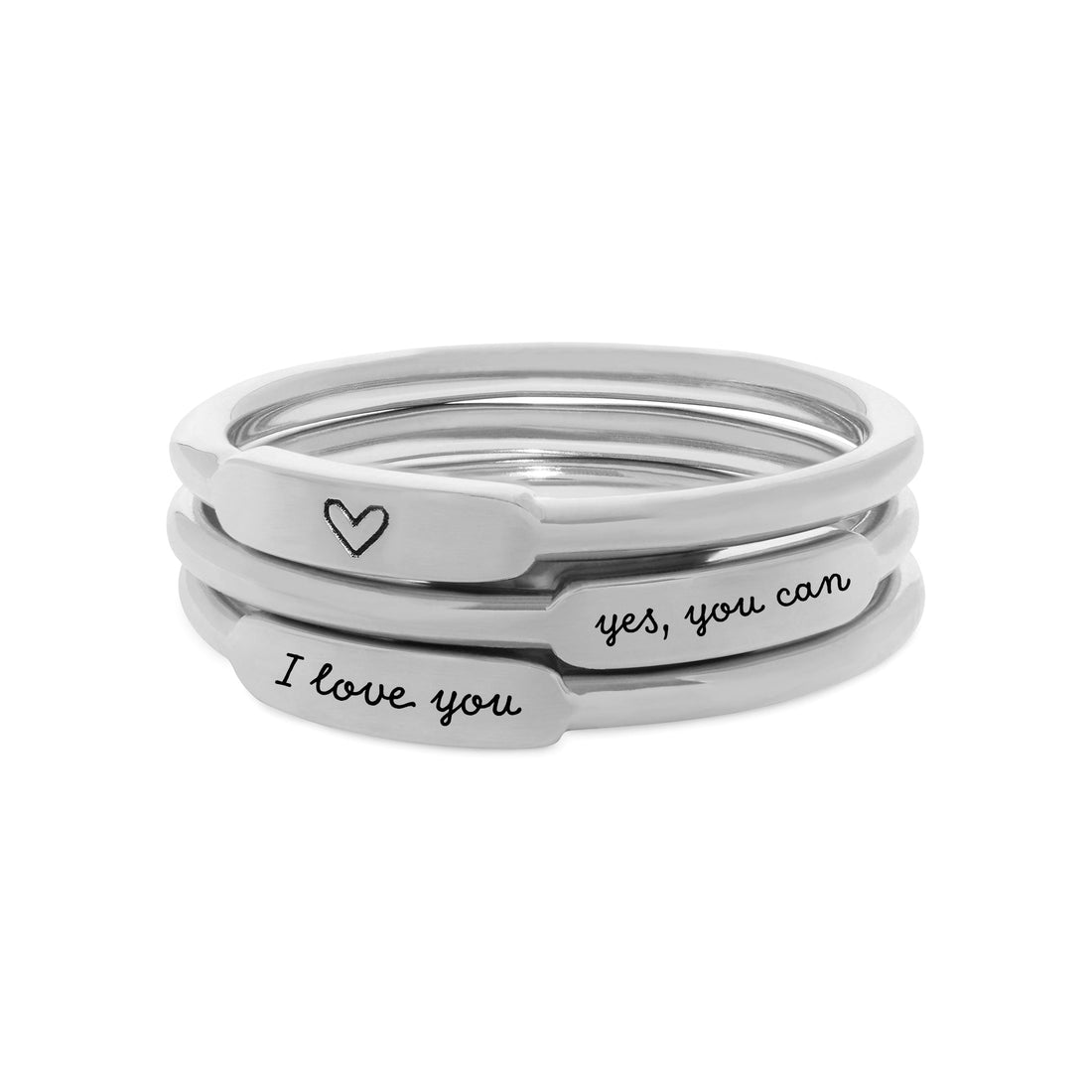 Message Bar Ring - United Bracelets