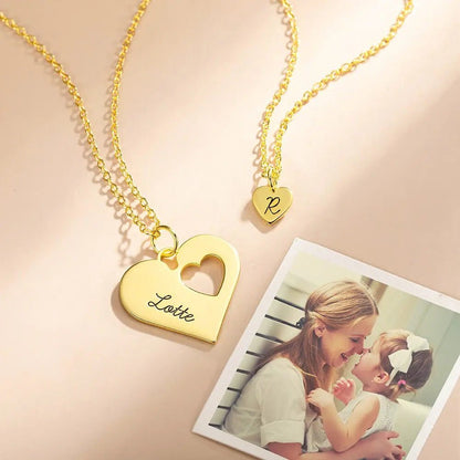 Mummy and Me Heart Necklace Set - United Bracelets