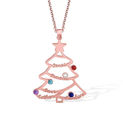 Personalised Christmas Tree Necklace - United Bracelets