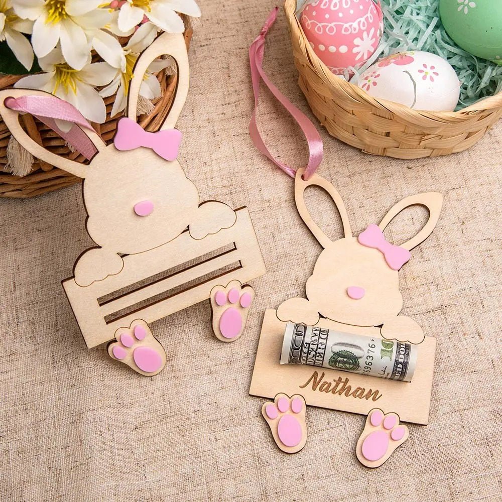 Personalised Easter Bunny Money Holder - United Bracelets