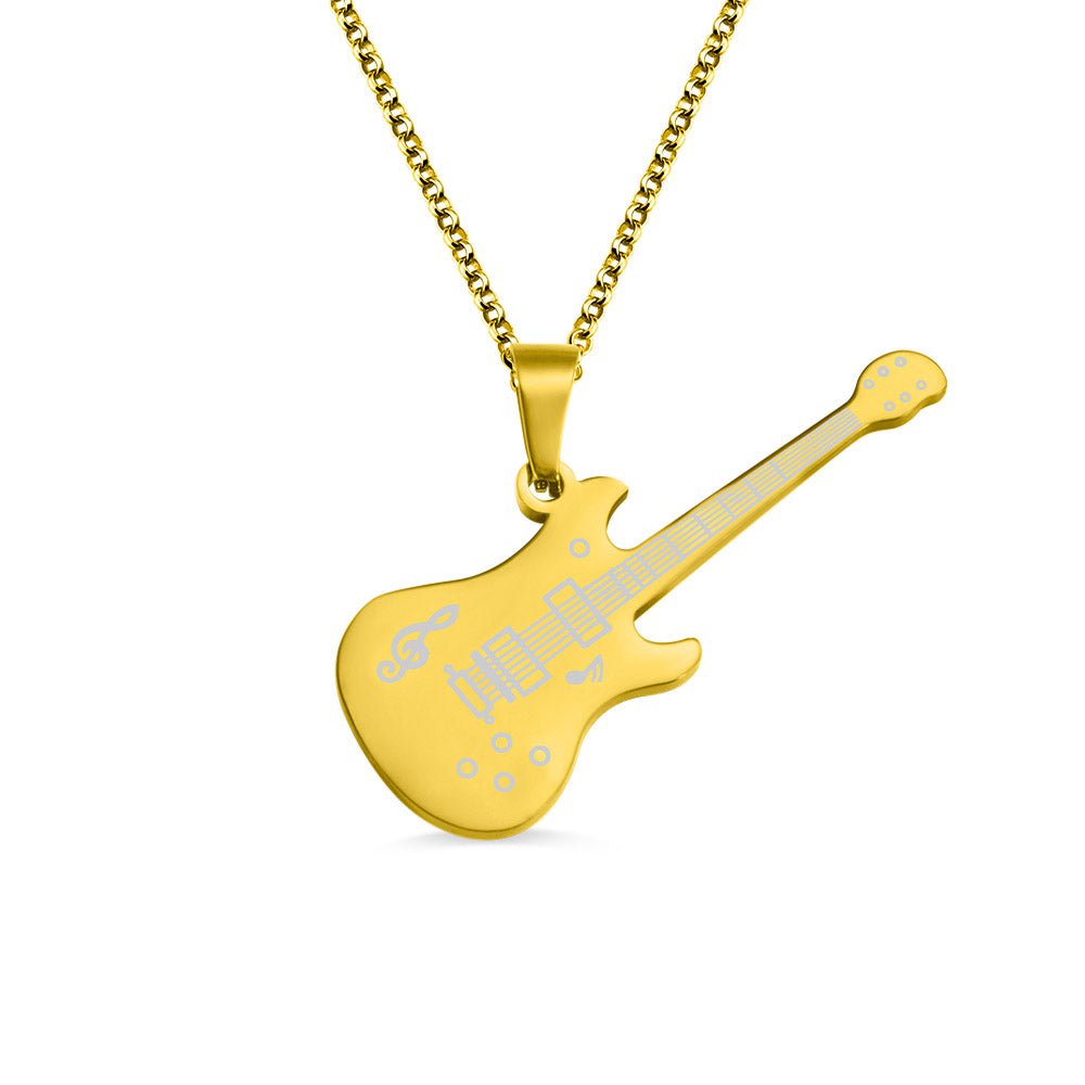 Personalised Guitar Necklace - United Bracelets