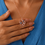 Personalised Leaf Necklace - United Bracelets