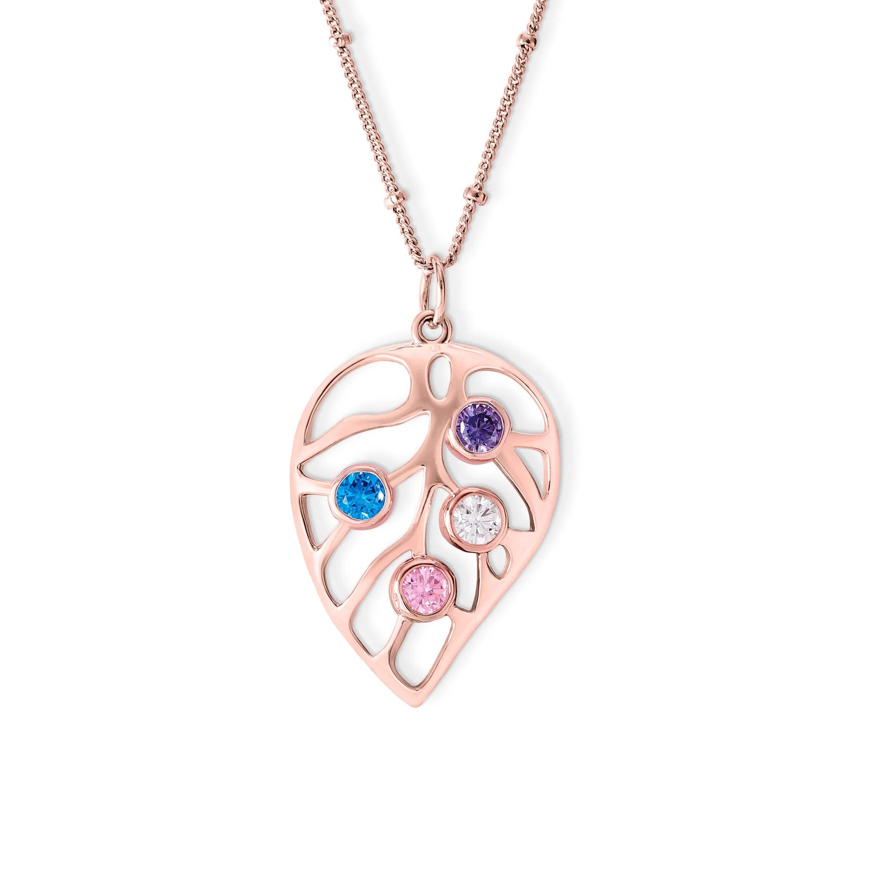 Personalised Leaf Necklace - United Bracelets