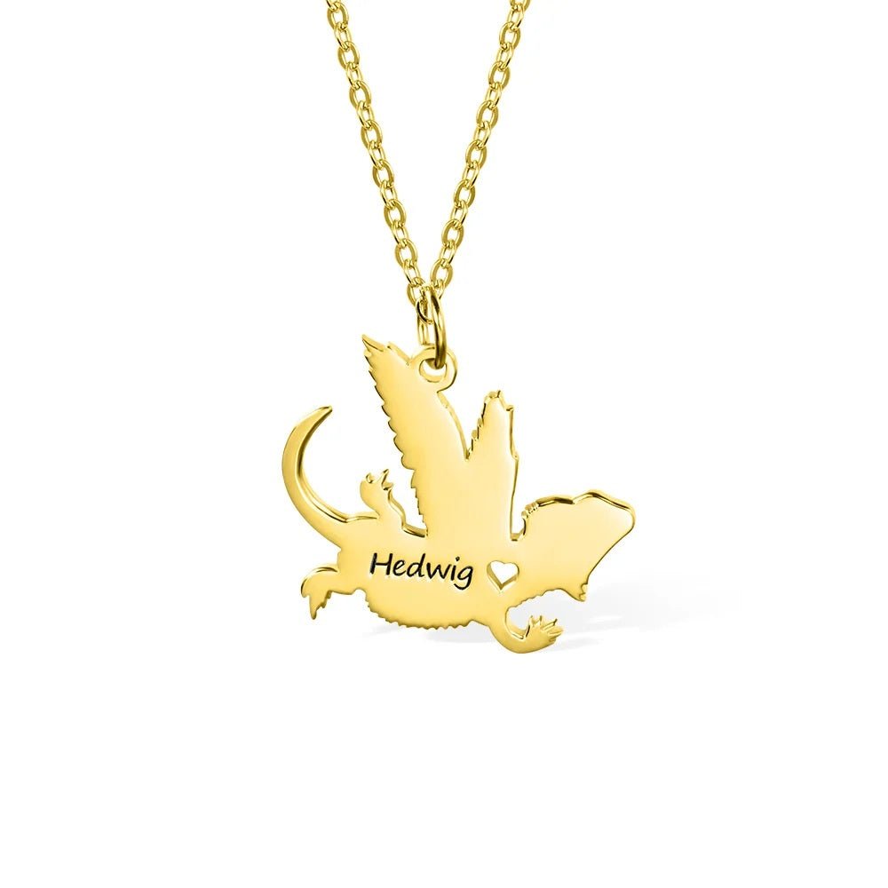 Personalised Lizard Necklace - United Bracelets