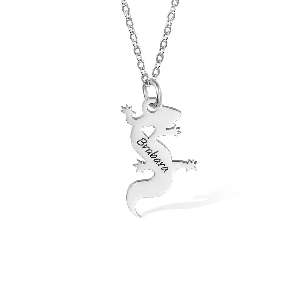 Personalised Lizard Necklace - United Bracelets