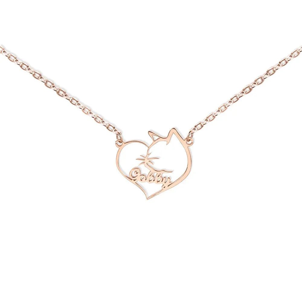 Personalised Loved Cat Necklace - United Bracelets