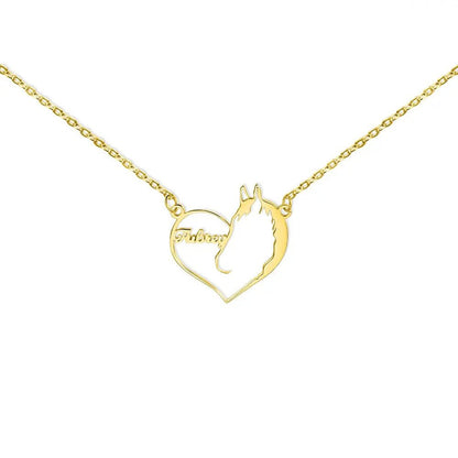 Personalised Loved Horse Necklace - United Bracelets