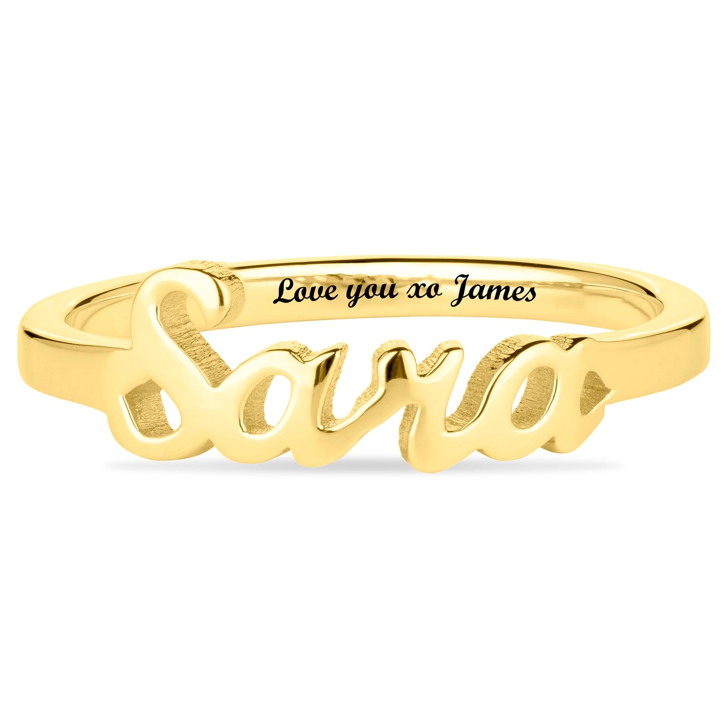 Personalised Name Ring - United Bracelets