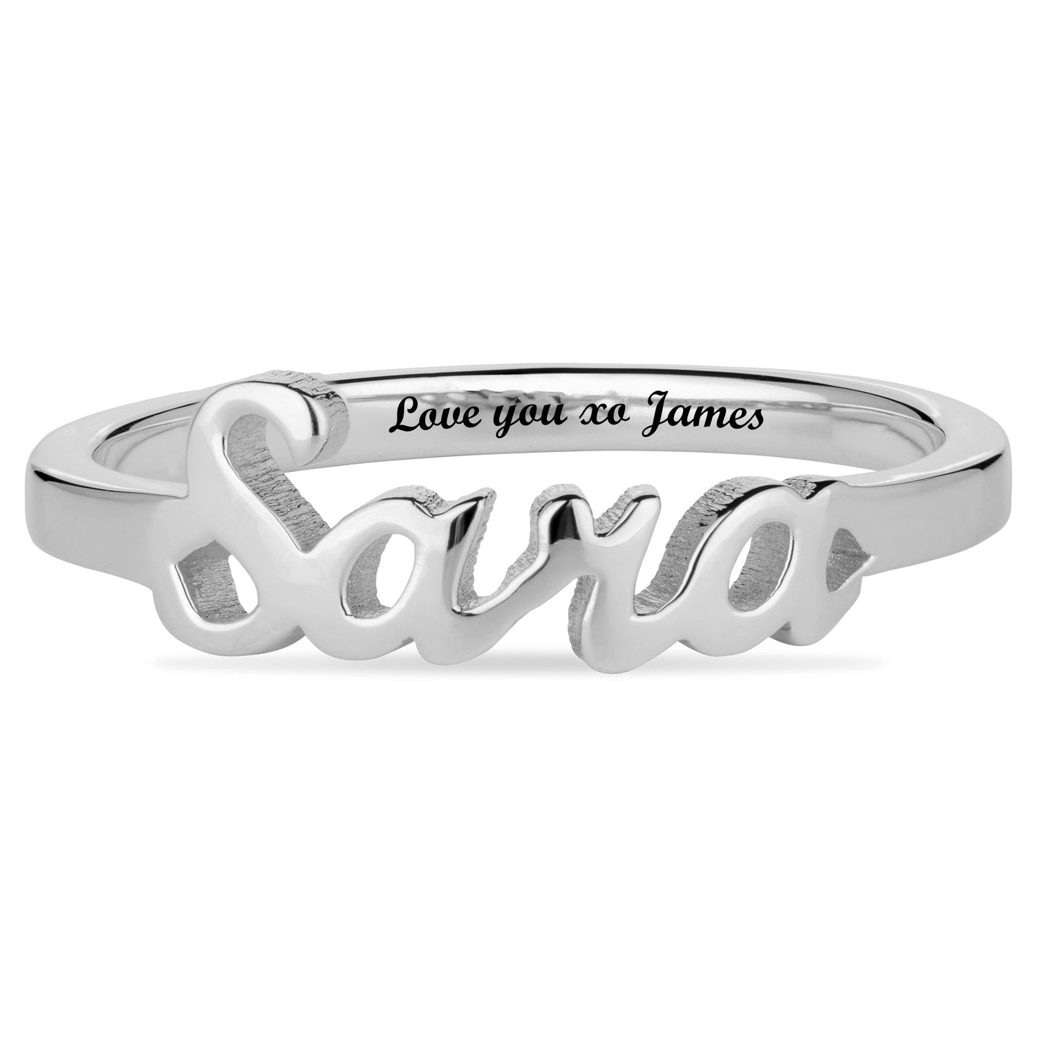 Personalised Name Ring - United Bracelets