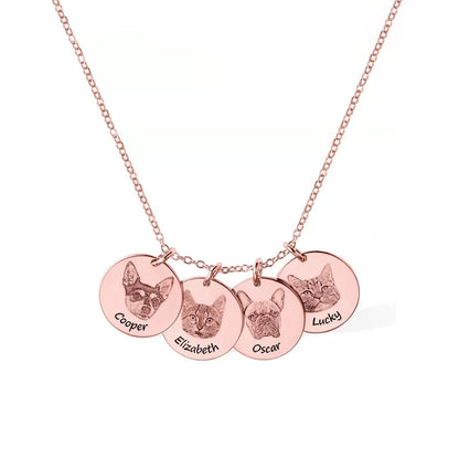 Personalised Pet Multi Disc Necklace - United Bracelets