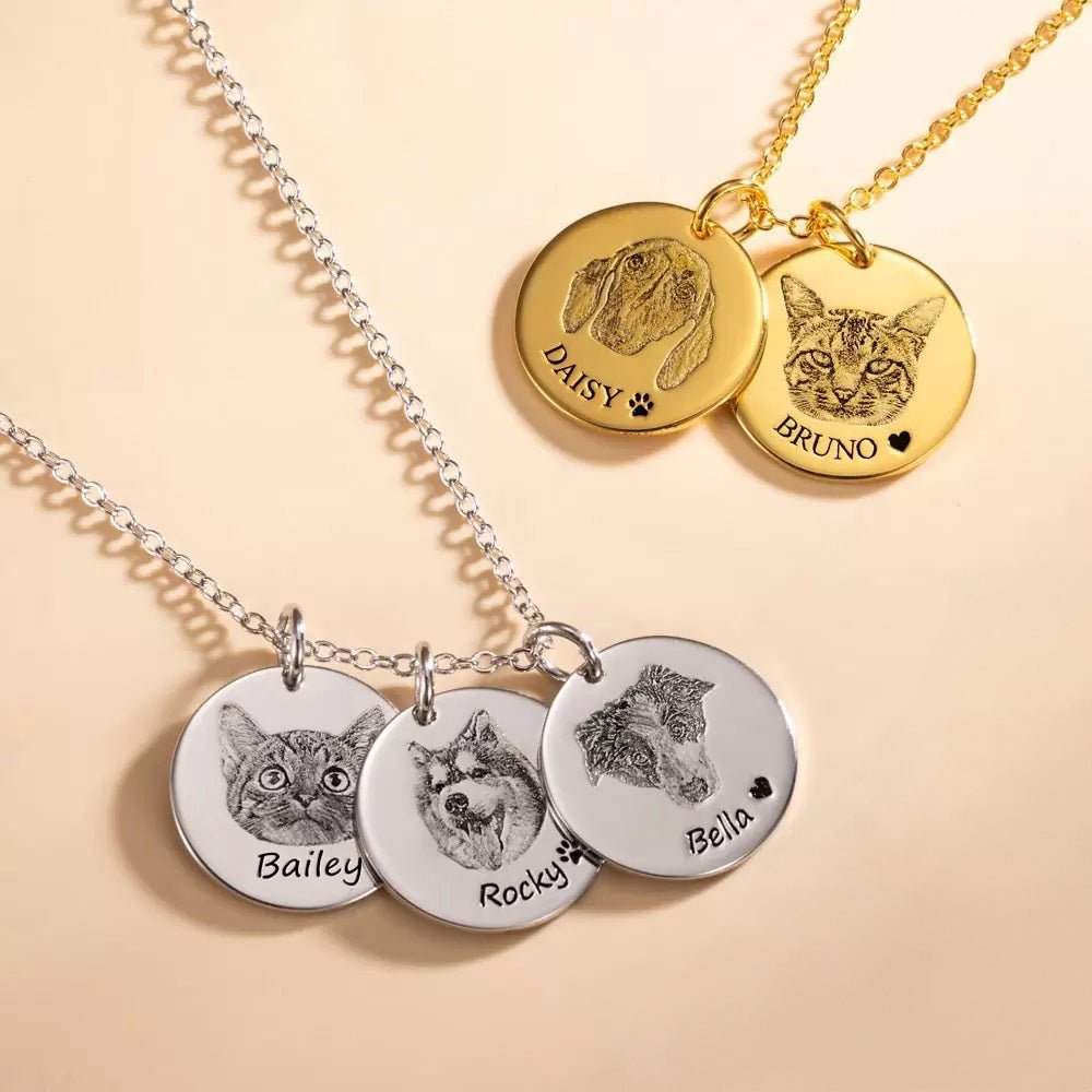 Personalised Pet Multi Disc Necklace - United Bracelets