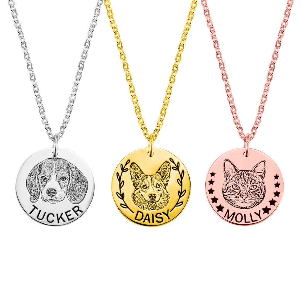 Personalised Pet Portrait Necklace - United Bracelets