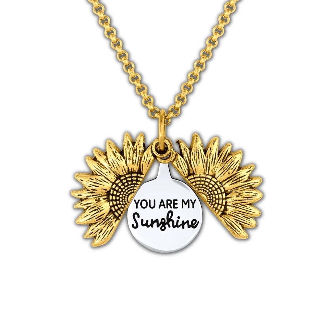 Personalised Sunflower Locket - United Bracelets