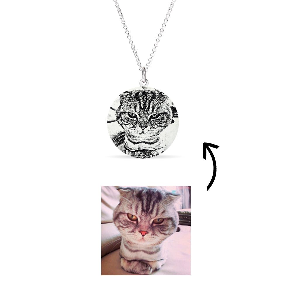 Photo Engraved Pet Disc Necklace - United Bracelets