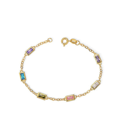 Rectangular Birthstone Bracelet - United Bracelets