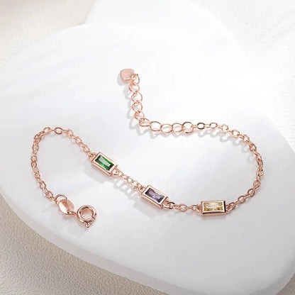 Rectangular Birthstone Bracelet - United Bracelets