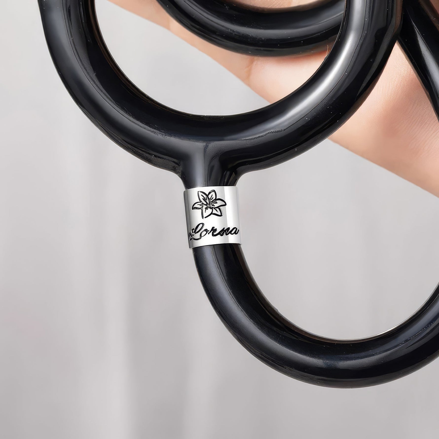 Stethoscope ID Tag with Engraved Birth Flower - United Bracelets