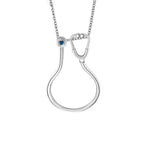 Stethoscope Ring Holder Necklace with Birthstone - United Bracelets