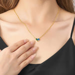 Toi et Moi Pear Birthstone Necklace - United Bracelets