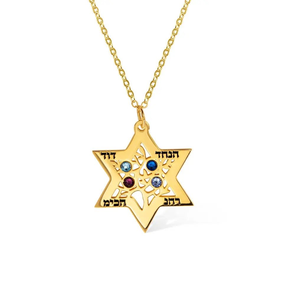 Tree of Life in Star of David Pendant Necklace - United Bracelets